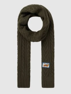 A Fish Named Fred Schal Mit Zopfmuster - Dunkelgrün