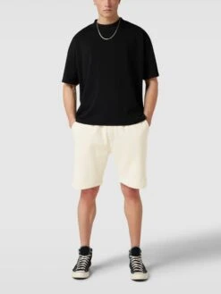 Blend Sweatshorts Mit Label-Detail - Hellgrau