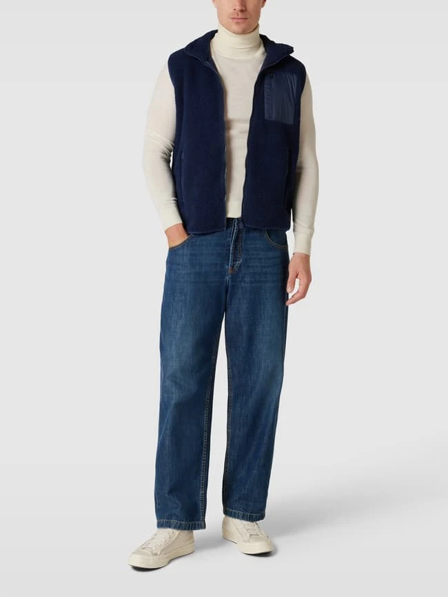 SAVE THE DUCK Weste Mit Label-Patch Modell 'ISMAEL' - Dunkelblau 1 SAVE THE DUCK Weste Mit Label-Patch Modell 'ISMAEL' - Dunkelblau