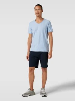 MCNEAL Sweatshorts Mit Französischen Eingrifftaschen - Dunkelblau