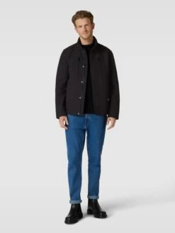 Geox Jacke Mit Brusttaschen Modell 'Betweener' - Schwarz