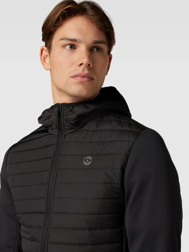 Jack & Jones Jacke Mit Stepp-Einsatz Modell 'QUILTED' - Schwarz 3 Jack & Jones Jacke Mit Stepp-Einsatz Modell 'QUILTED' - Schwarz – Bild 3
