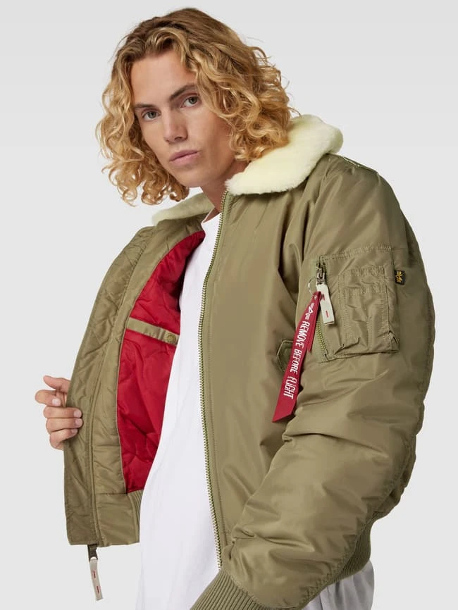 Alpha Industries Bomberjacke Mit Umlegekragen Modell 'INJECTOR' - Khaki 3 Alpha Industries Bomberjacke Mit Umlegekragen Modell 'INJECTOR' - Khaki – Bild 3