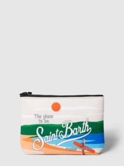 MC2 Saint Barth Kulturtasche Mit Allover-Muster Modell 'ALINE SPONGE' - Ecru