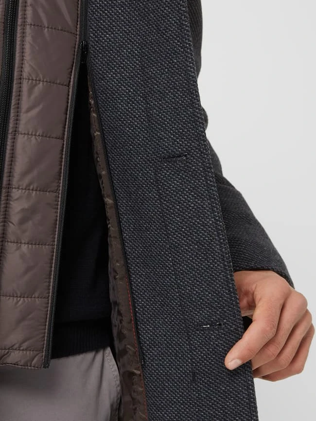 Cinque Wollmantel Mit Herausnehmbarer Reißverschlussblende Modell 'Ciarsenal' - Anthrazit 6 Cinque Wollmantel Mit Herausnehmbarer Reißverschlussblende Modell 'Ciarsenal' - Anthrazit – Bild 6