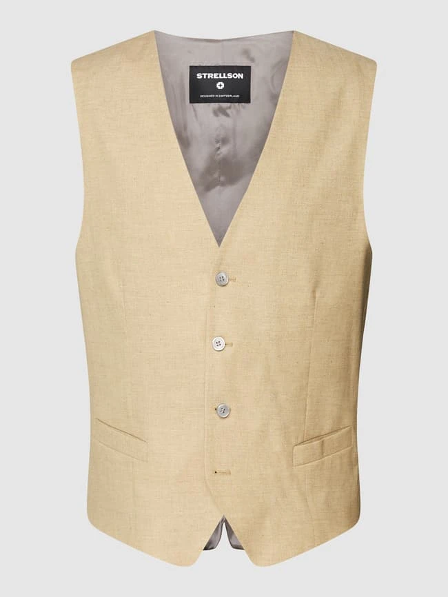 Strellson Weste Mit V-Ausschnitt - Hellblau 1 Strellson Weste Mit V-Ausschnitt - Hellblau