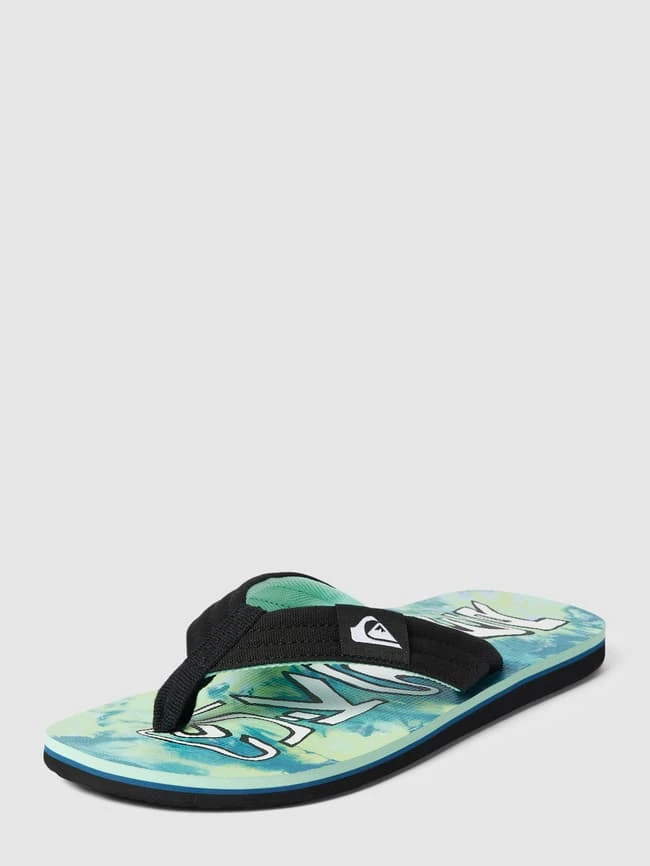 Quiksilver Zehentrenner Mit Allover-Muster Modell 'MOLOKAI' - Hellgrün 1 Quiksilver Zehentrenner Mit Allover-Muster Modell 'MOLOKAI' - Hellgrün