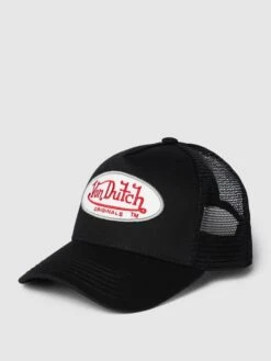 Von Dutch Basecap Mit Label-Detail - Schwarz