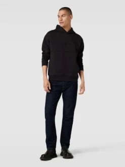 CK Calvin Klein Hoodie Mit Logo-Print Modell 'COMFORT' - Schwarz