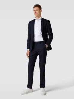 JOOP! Collection Slim Fit Business-Hemd Mit Allover-Muster Modell 'Paiton' - Weiß