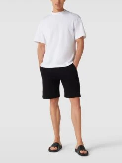 Emporio Armani Slides Mit Label-Print Modell 'Eagle' - Schwarz