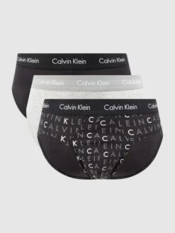 Calvin Klein Underwear Slips Aus Baumwoll-Mix Im 3er-Pack - Schwarz