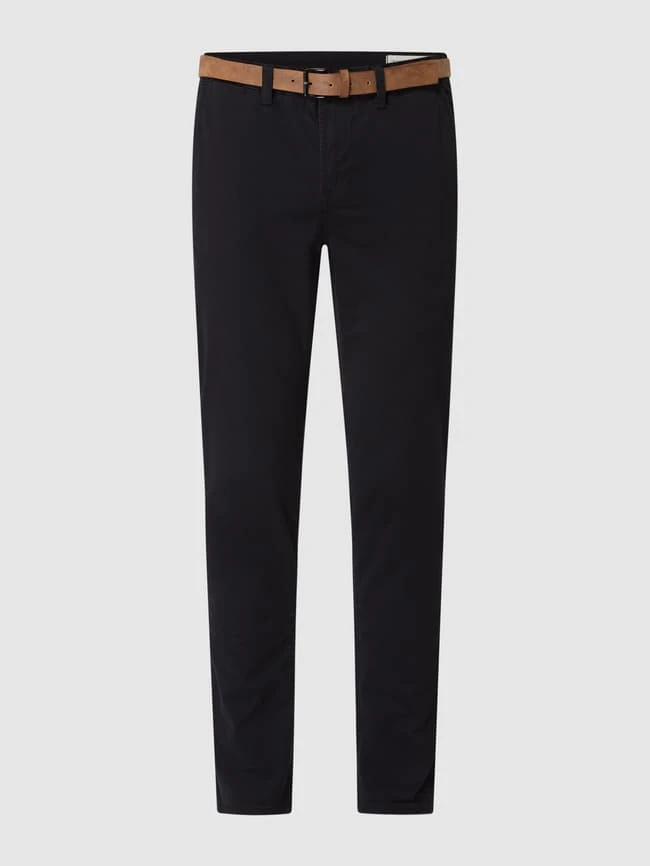 Tom Tailor Denim Slim Fit Chino Mit Gürtel - Schwarz 2 Tom Tailor Denim Slim Fit Chino Mit Gürtel - Schwarz – Bild 2