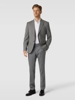 Tiger Of Sweden Regular Fit 2-Knopf-Sakko Mit Reverskragen Modell 'Jamonte' - Hellgrau