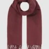 Jack & Jones Schal Mit Fransen - Bordeaux Rot