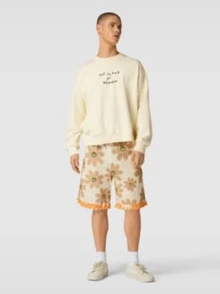 Barrow Sweatshirt Mit Label-Print - Sand