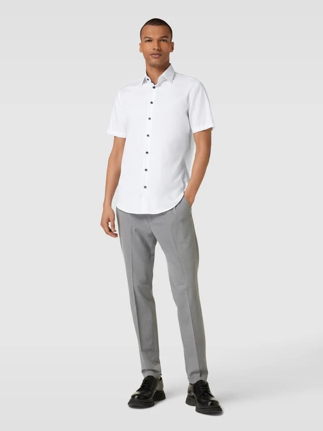 Christian Berg Men Business-Hemd Mit 1/2-Arm - Weiß 1 Christian Berg Men Business-Hemd Mit 1/2-Arm - Weiß