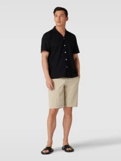 Brax Bermudas Mit Knopf- Und Reißverschluss Modell 'BOZEN' - Beige