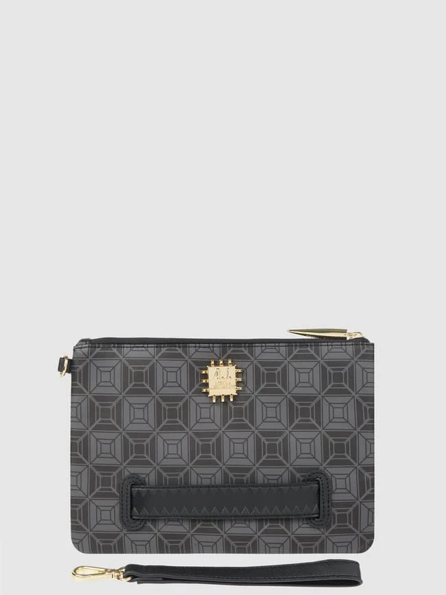 Sprayground Reißverschlusstasche Mit Kontrastbesatz - Schwarz 2 Sprayground Reißverschlusstasche Mit Kontrastbesatz - Schwarz – Bild 2