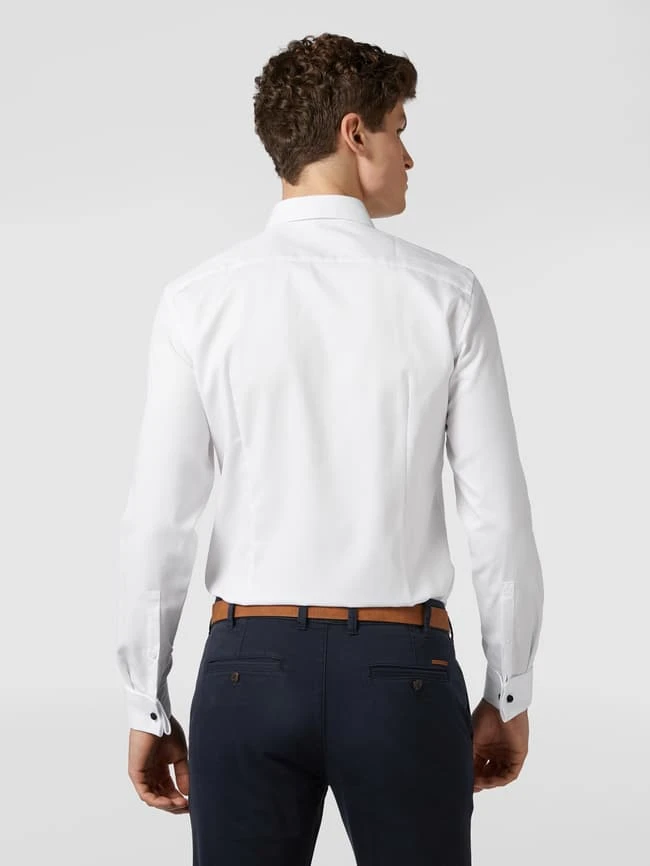 Jake*s Slim Fit Business-Hemd Aus Twill - Weiß 5 Jake*s Slim Fit Business-Hemd Aus Twill - Weiß – Bild 5