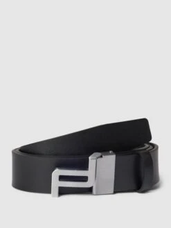 Porsche Design Ledergürtel Mit Pinschließe Modell 'Business' - Schwarz