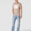 G-Star Raw T-Shirt Aus Baumwolle Mit Label-Detail Modell 'Bandana' - Beige