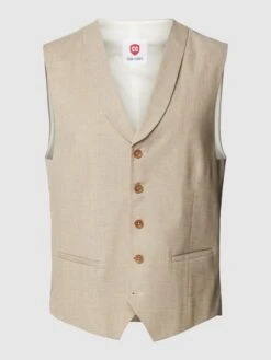 CG - Club Of Gents Weste Mit Leistentaschen Modell 'Paddy' - Sand