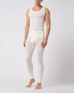 Hanro Long Johns Aus Merinowoll-Seide-Mix - Ecru