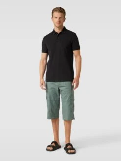 BOSS Green Poloshirt Mit Label-Stitching Modell 'PADDY' - Schwarz