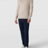 Christian Berg Men Strickpullover Mit Polokragen - Sand Meliert