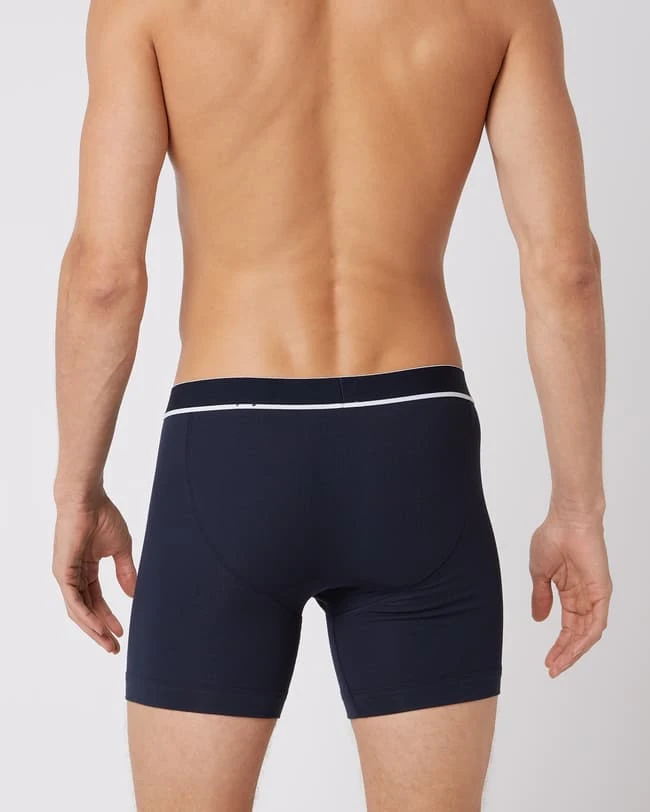 Schiesser Trunks Mit Stretch-Anteil Modell 'Retro Rib' - Dunkelblau 4 Schiesser Trunks Mit Stretch-Anteil Modell 'Retro Rib' - Dunkelblau – Bild 4