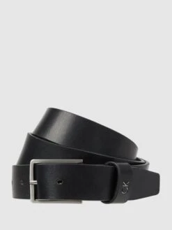 CK Calvin Klein Gürtel Aus Büffelleder - Schwarz