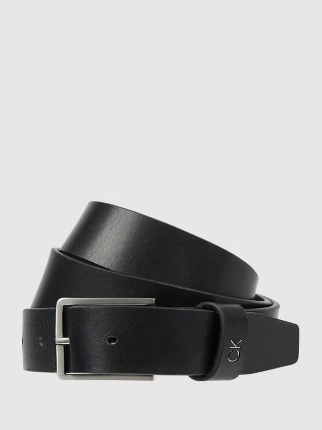 CK Calvin Klein Gürtel Aus Büffelleder - Schwarz 1 CK Calvin Klein Gürtel Aus Büffelleder - Schwarz