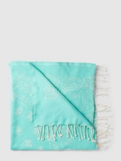 MC2 Saint Barth Strandtuch Mit Allover-Muster Modell 'FOUTAS' - Aqua Blau