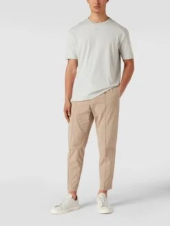 BOSS Green T-Shirt Mit Label-Prägung Modell 'Talboa' - Hellgrau