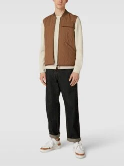 Marc O'Polo Steppweste Mit Stehkragen - Camel