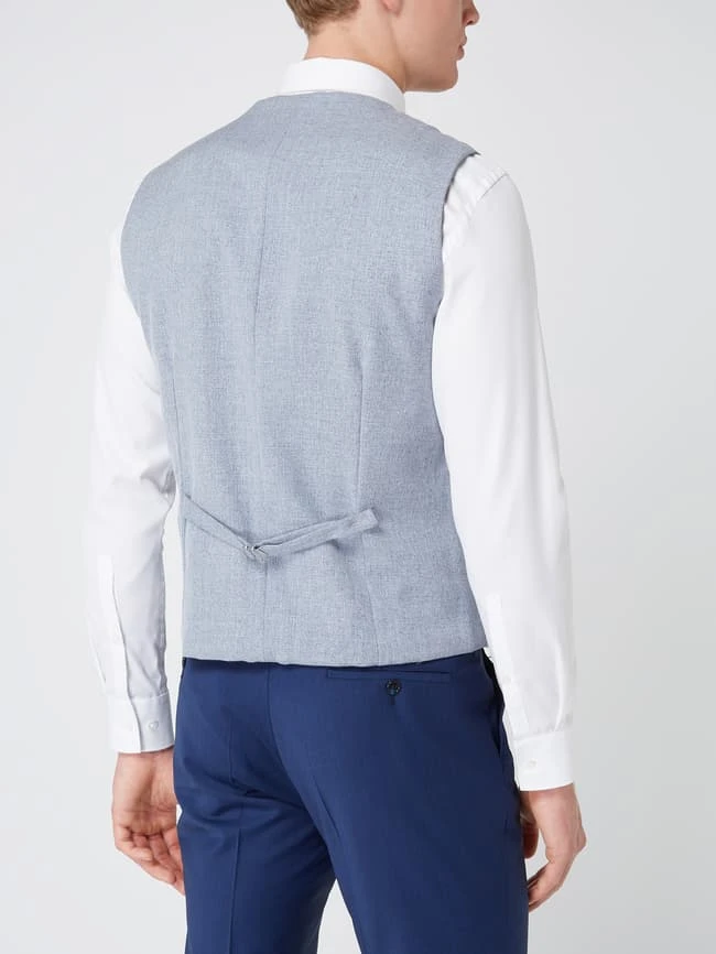 Prince Bowtie Weste, Fliege Und Einstecktuch Im Set - Blau 5 Prince Bowtie Weste, Fliege Und Einstecktuch Im Set - Blau – Bild 5