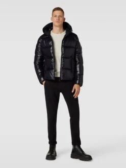 SAVE THE DUCK Steppjacke Mit Zweiwege-Reißverschluss Modell 'EDGARD' - Schwarz