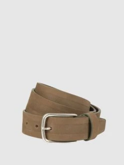 Lloyd Men's Belts Ledergürtel Mit Strukturiertem Muster - Olivgrün