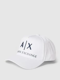 ARMANI EXCHANGE Basecap Mit Label-Stitching - Weiß
