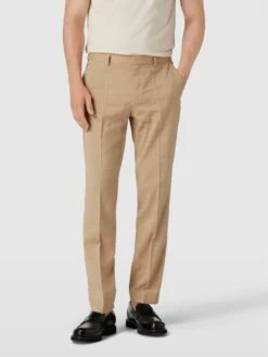 BOSS Anzughose Mit Gesäßtaschen Modell 'Leon' - Beige -Herrenbekleidung Angebote 84qjgkif71654e9ja1a4ojad89430j239h1l0ia9858kkgai68s3ggq87124gj216co4ohah90o44ghjad3j0chn6ko6aob261h30p1kc8s68ob364oj6d9m60qmce9m6som2c0