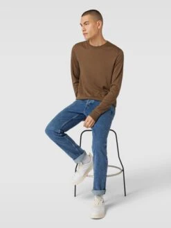 JACK&JONES Premium Jack & Jones Premium Strickpullover Mit Lyocell-Anteil Modell 'IGOR' - Apfelgrün