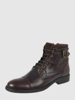 Geox Boots Aus Leder Modell 'Jaylon' - Dunkelbraun