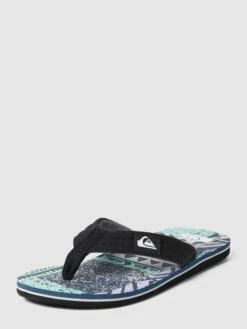 Quiksilver Zehentrenner Mit Allover-Muster Modell 'MOLOKAI' - Ozean Blau