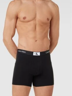Calvin Klein Underwear Trunks Mit Label-Detail - Schwarz