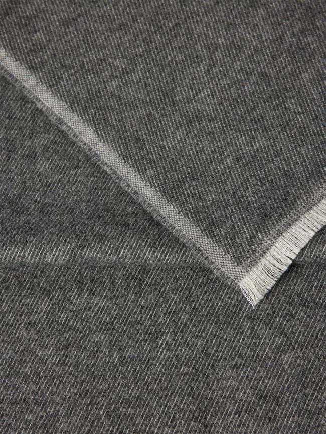 Cinque Schal Aus Woll-Mix Mit Label-Detail Modell 'Magno' - Mittelgrau 3 Cinque Schal Aus Woll-Mix Mit Label-Detail Modell 'Magno' - Mittelgrau – Bild 3