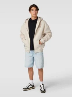 PEQUS Sweatjacke Aus Baumwolle Mit Label-Detail - Ecru