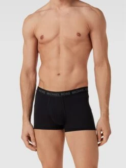 MICHAEL Michael Kors Trunks Mit Logo-Bund Im 3er-Pack Modell 'SUPREME TOUCH TRUNK' - Dunkelgrau