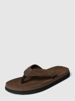 Gant Zehentrenner Mit Label-Details Modell 'POOLBRO' - Dunkelbraun