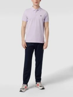 MCNEAL Poloshirt Mit Brand-Stitching - Lila